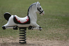 toy riding horse with springs